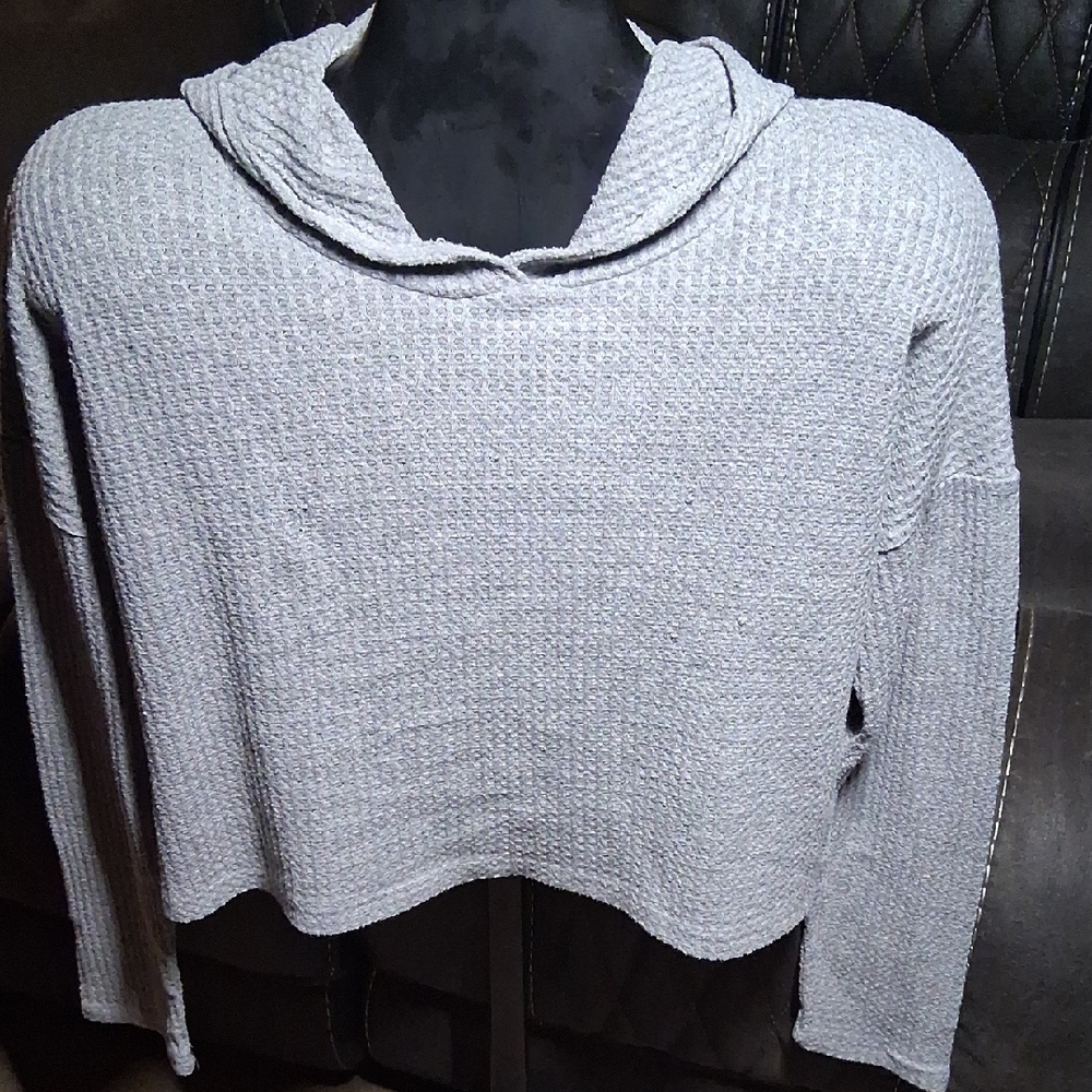 Paper Crane Heather Gray Knit Sweater